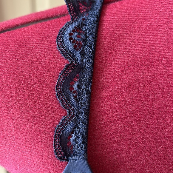 Navy Blue Racerback Aerie Bra - Picture 3 of 3